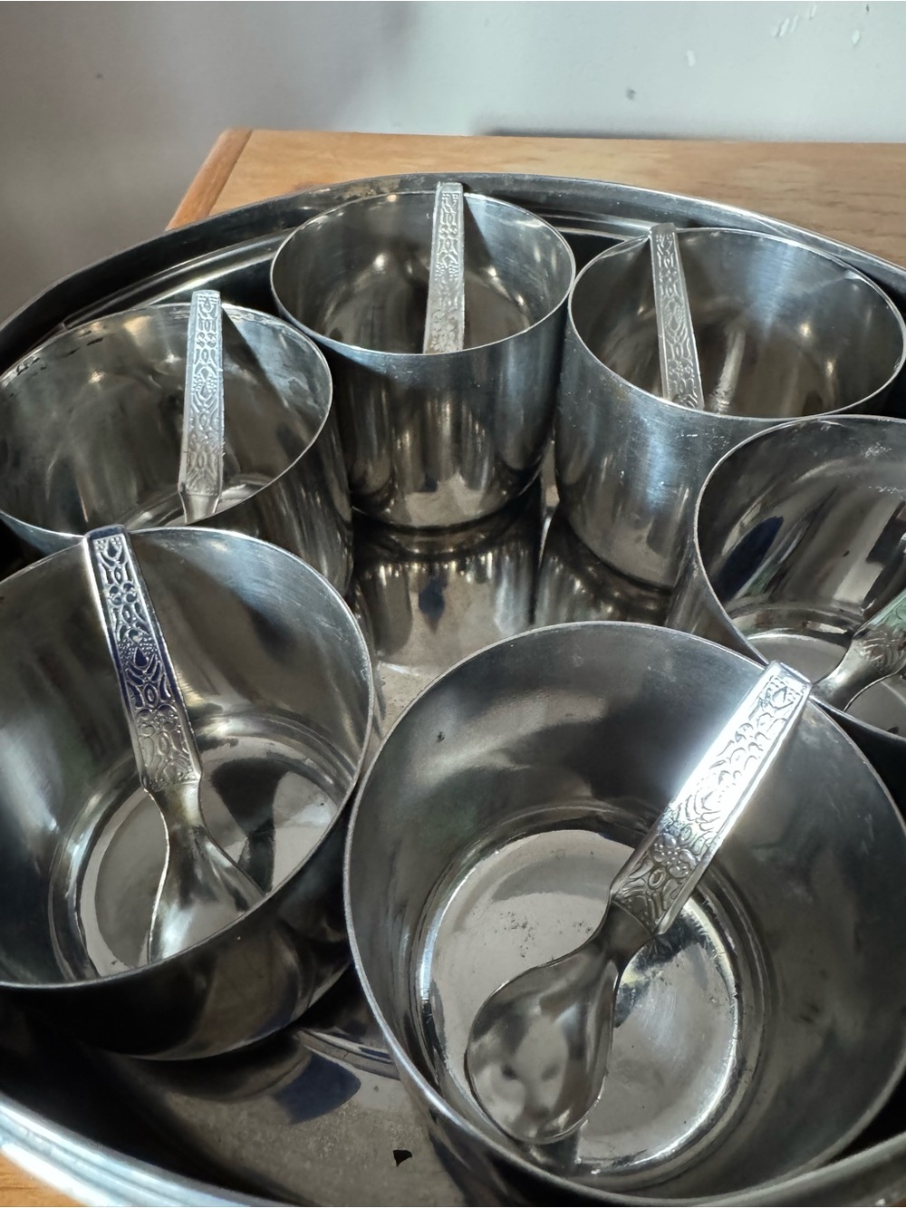 Stainless Steel Spice Cups w/Spoons